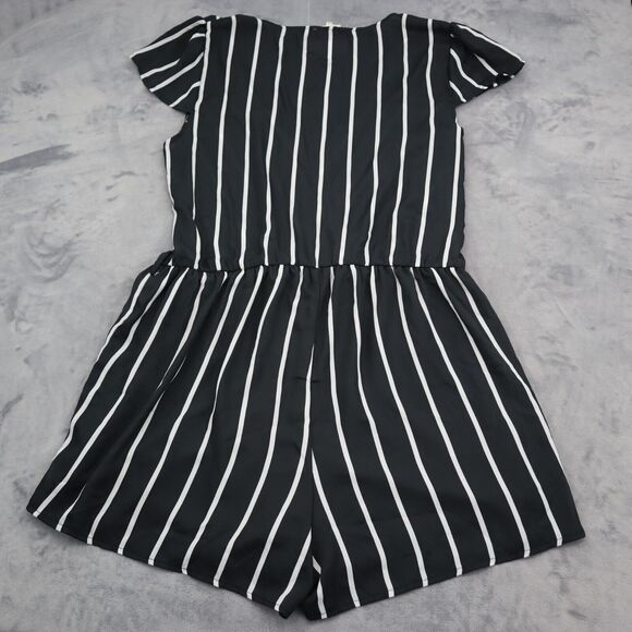 Clothing Obsessed Company Romper Womens 3XL Black Short Cap Sleeve V Neck Outfit - Picture 15 of 16